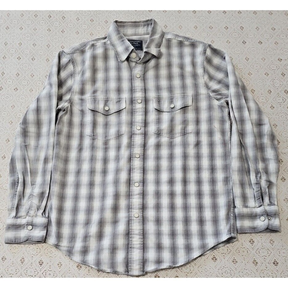 Abercrombie and Fitch Men's Shirt Size Small plaid Multi Color Long Sleeve